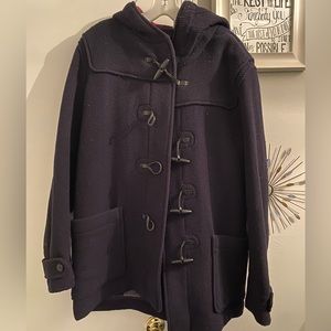 Gap Hooded Navy Duffle Coat